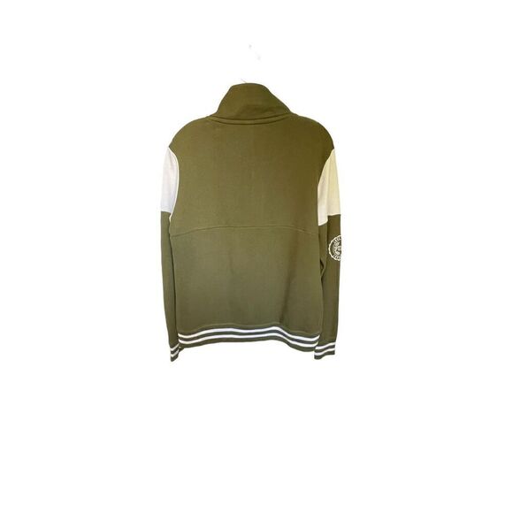 Victoria Secret Pink Olive Green 1/4 zip Pull over sweater Jacket Size XS - Picture 6 of 12